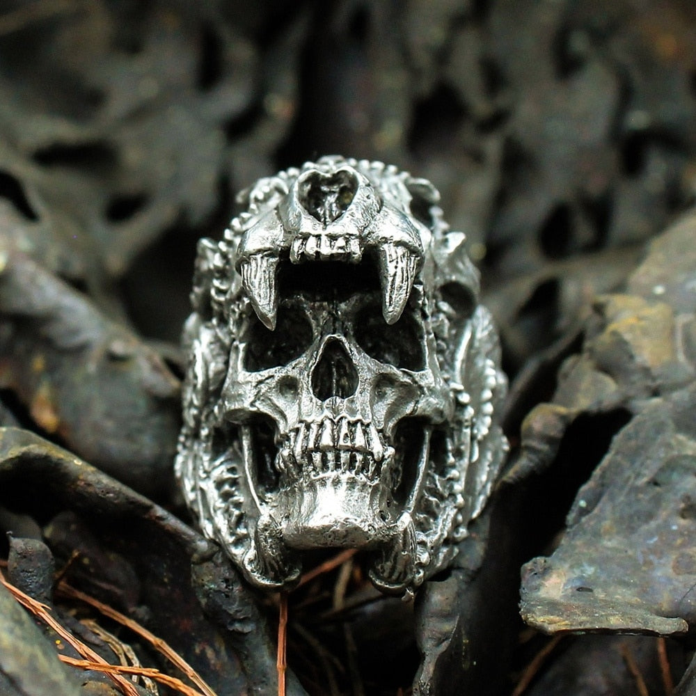 AZTEC JAGUAR WARRIOR RING